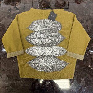 😍OMG! Sarah Pacini Knit One Size Top Kakhi